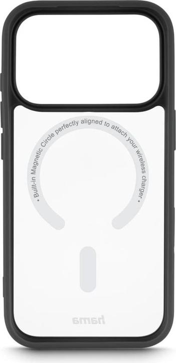 Produktbild Hama Handyhülle "Frame Protect" f. iPhone 17 Pro, magnetisch, durchsichtig, Schw (Apple iPhone 17 Pro)