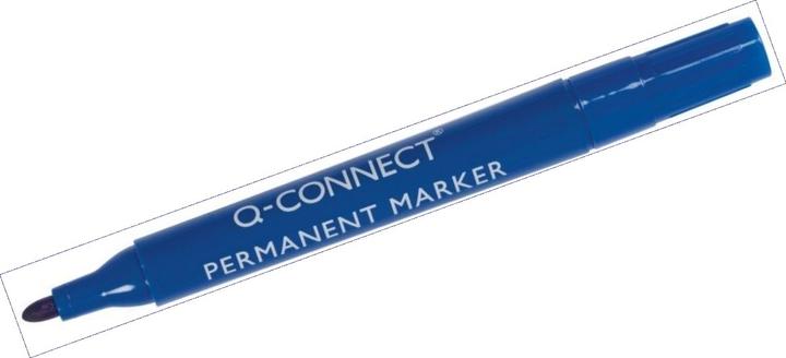 Image du produit Q-Connect Marqueur permanent à pointe ogive (Bleu, 2 mm, 1 x)