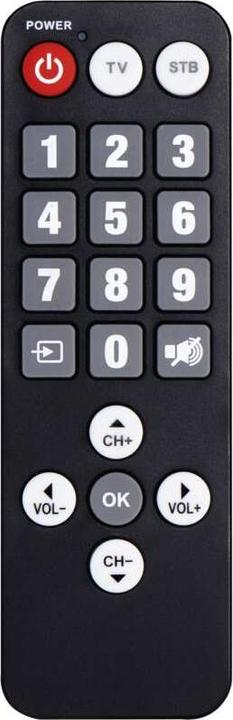 Produktbild Emos Senior Fernbedienung für Receiver EM190/EM190S/EM190L (Gerätespezifische Fernbedienung, Infrarot)