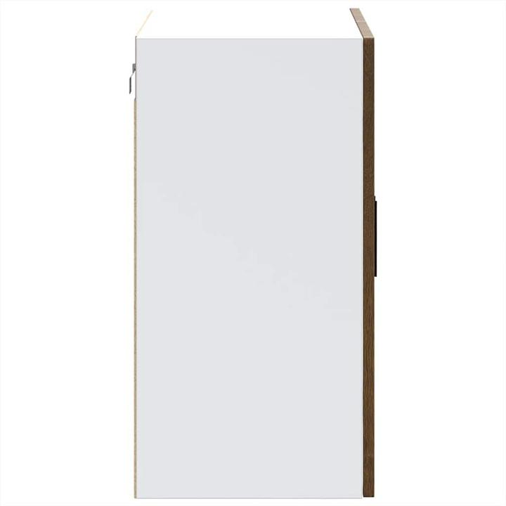 Actual product image VidaXL Kitchen wall unit with glass door Porto brown oak-look (80 x 31 x 60 cm)