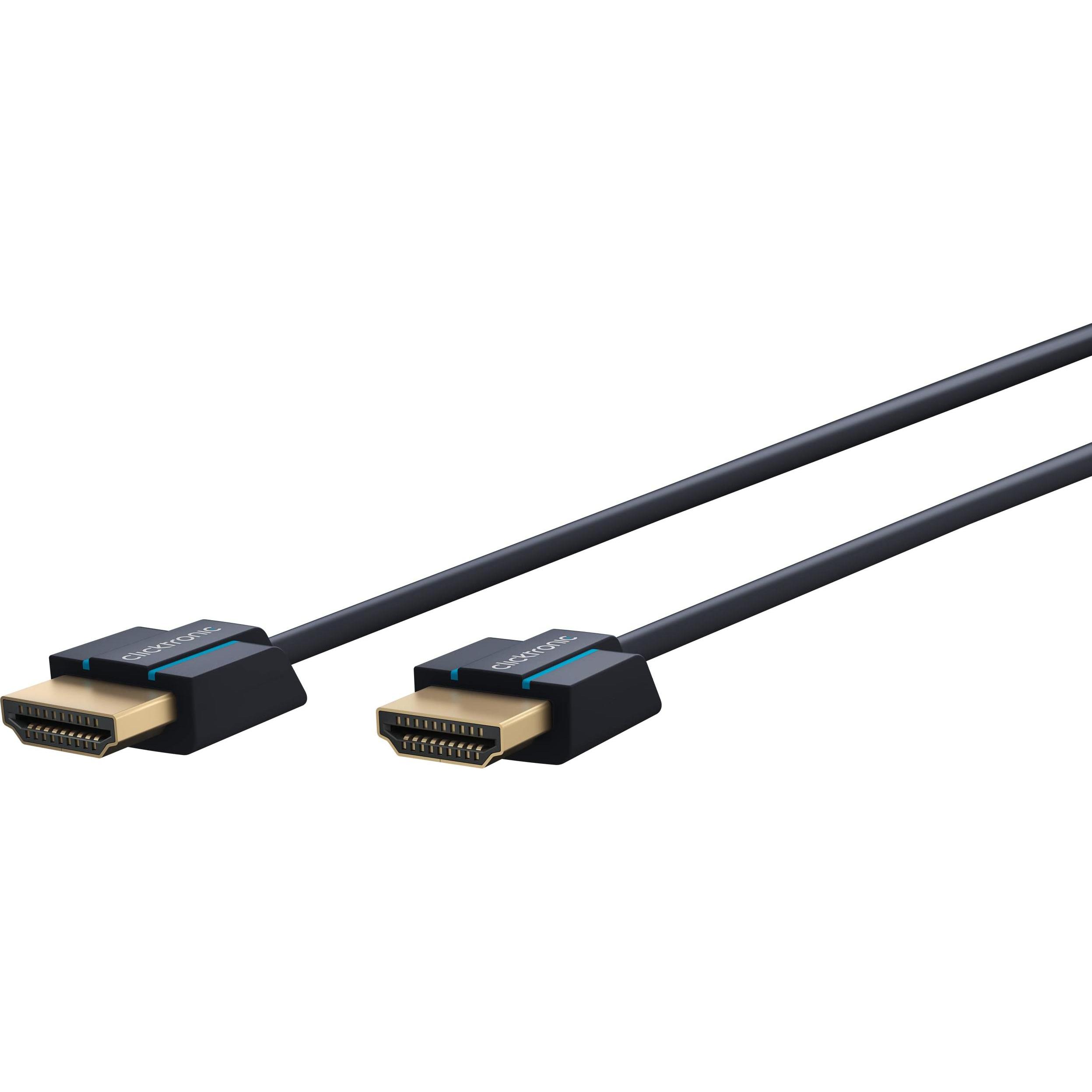 clicktronic HDMI (Typ A) — HDMI (Typ A) (2 m, HDMI), Video Kabel