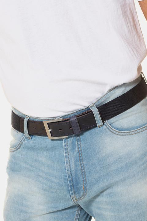 Actual product image JP1880 Stretch Fabric Adjustable Leather Metal Closure Belt