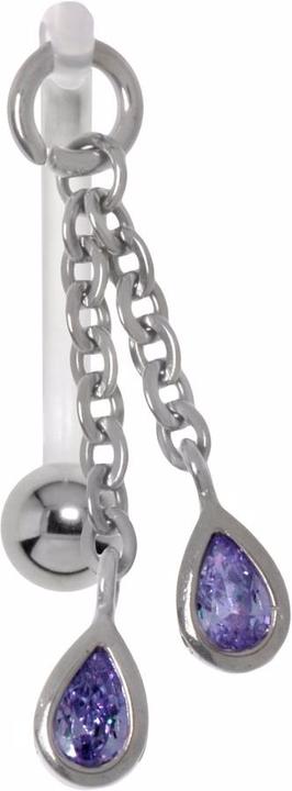 Silberfarben, Violett, Transparent
