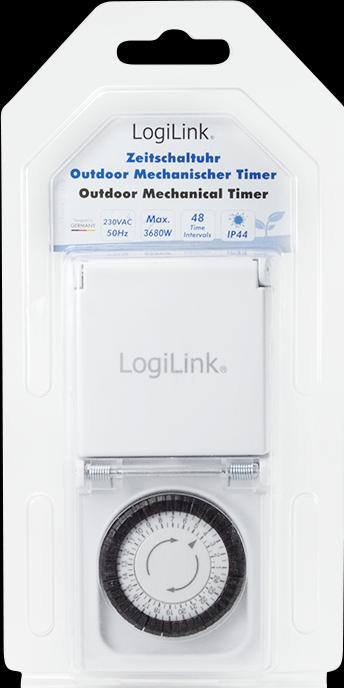 Produktbild LogiLink Mechanische Zeitschaltuhr, IP44, Outdoor