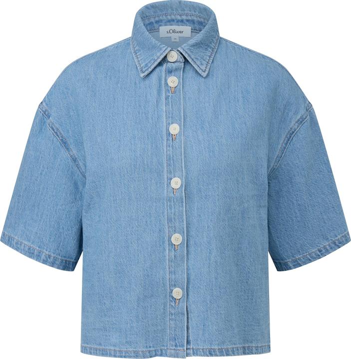 Immagine prodotto s.Oliver Verkürzte Boxy-Bluse aus leichtem Denim (46)