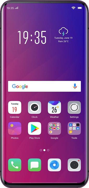OPPO Smartphone compatible Find X - 8Go-256Go (Rouge) (256 GB, Red)