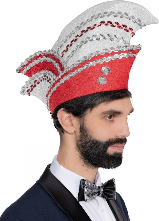 Actual product image Metamorph Komiteekappe rot-weiss mit Borte