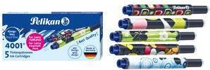 Actual product image Pelikan Ink cartridges for LAMY fountain pen, royal blue colourful print => assorted motifs (10 Piece, Royal blue)