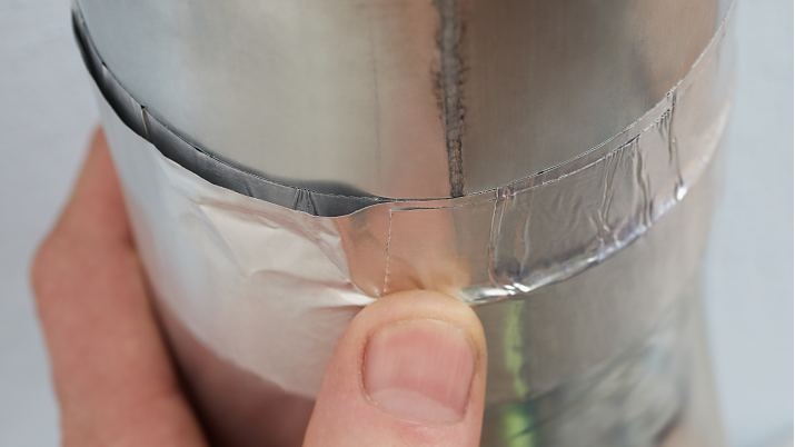 Actual product image tesa Aluminium tape, self-adhesive, for repairs to metallic surfaces (50 mm)