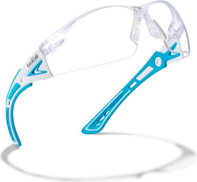 Image du produit Bollé Lunettes de protection Rush+ small claires blanc/bleu, antibuée
