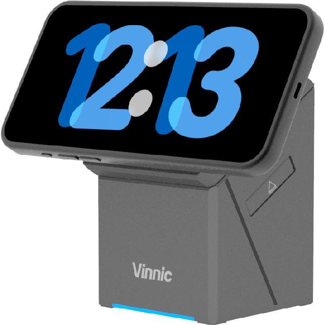 Vinnic TRIVOR 2 3-in-1 Travel, Wireless Charger, Schwarz
