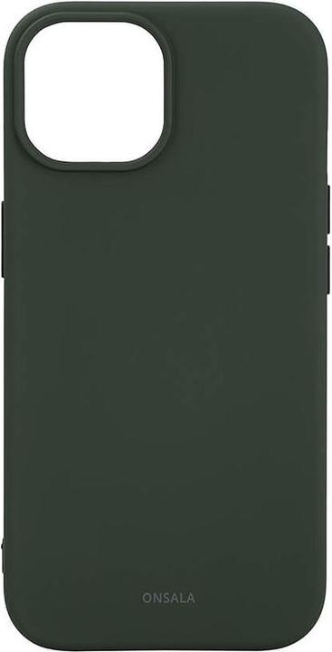 Carl ONSALA Back Sil Touch Recyclé MagSerie iPhone 15 Vert Olive (Apple iPhone 15)