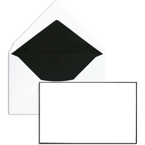 Blanke, Briefumschlag, Trauerumschläge 120x191mm 100g/qm gummiert VE=100 Stück weiss halbmatt (100 x)