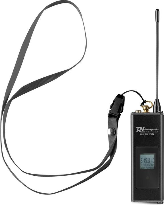 Actual product image Power Dynamics PD520BP UHF bodypack set - Voor PD524B microfoonsysteem