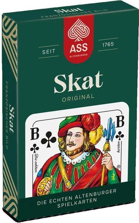 ASS Altenburg 10045419-0001 - FSC Skat, französisches Bild, in Faltschachtel - 10 Stück geschrumpft (Duits, 3 - 4 Spelers)