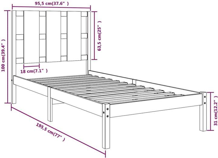 Produktbild vidaXL Sigvard (90 x 190 cm)