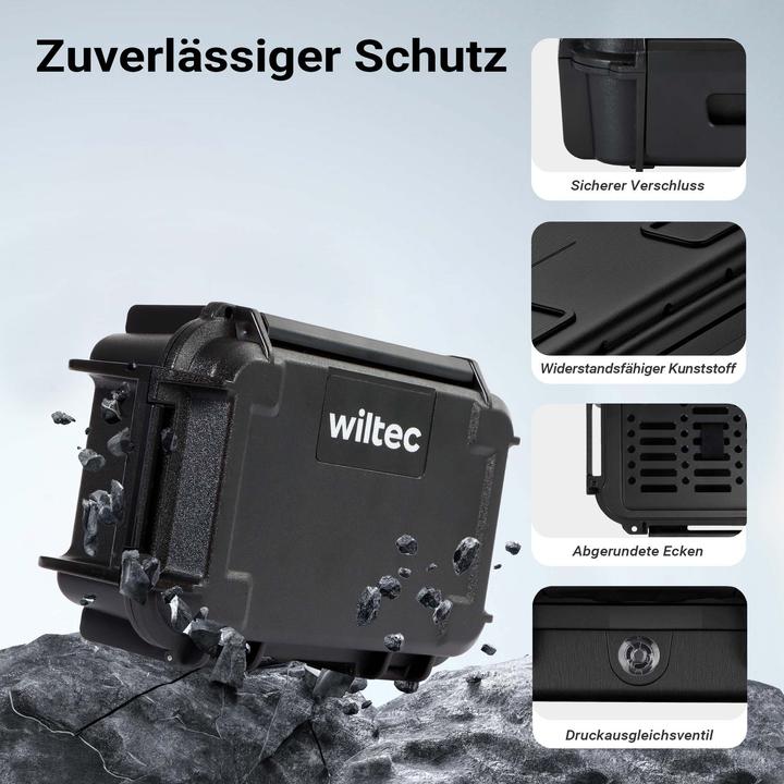 Produktbild Wiltec Universalkoffer 28,2x7,8x9,95cm wasserdicht Transportkoffer Schutzkoffer