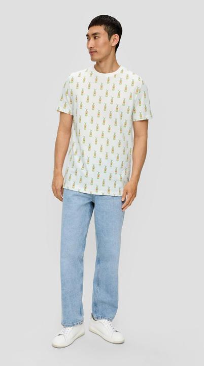 Actual product image S.Oliver T-Shirt Baumwoll-T-Shirt mit Crew Neck und Sinalco®-Print (XXL)