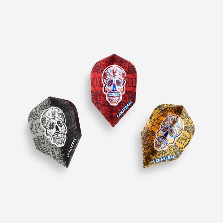 Produktbild Canaveral Dart Flights Standard Totenkopf 3er Set