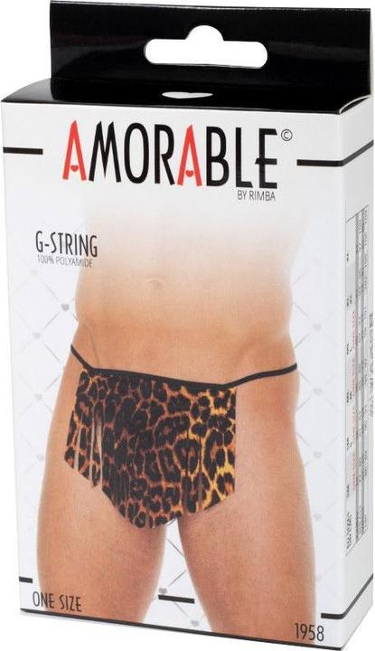 Produktbild Amorable by Rimba String mit Lendenschurz - One Size - Leopardenmuster (One Size)