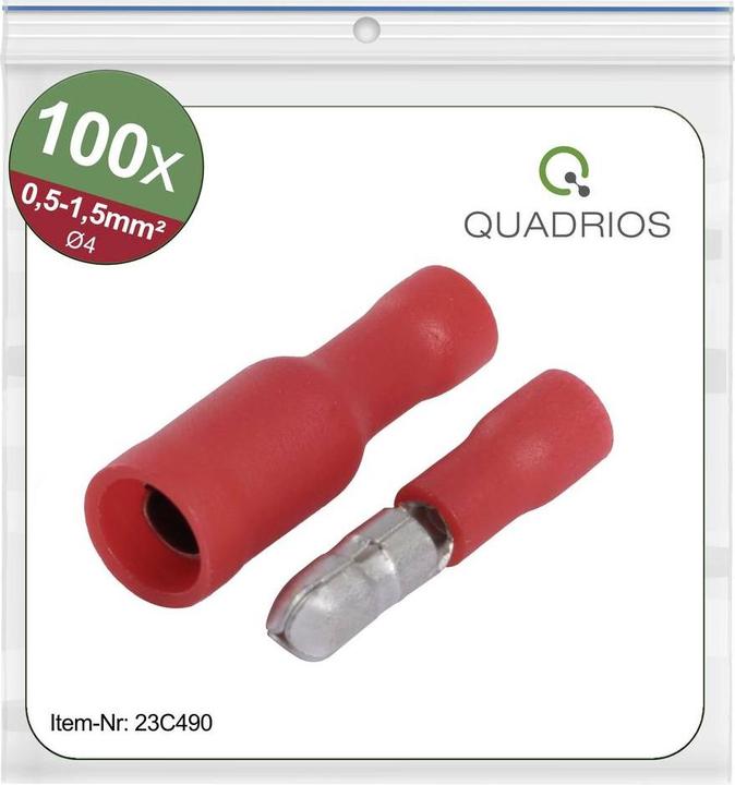 Image du produit Quadrios 23C490 Connecteur rond 0,5 mm² 1,5 mm