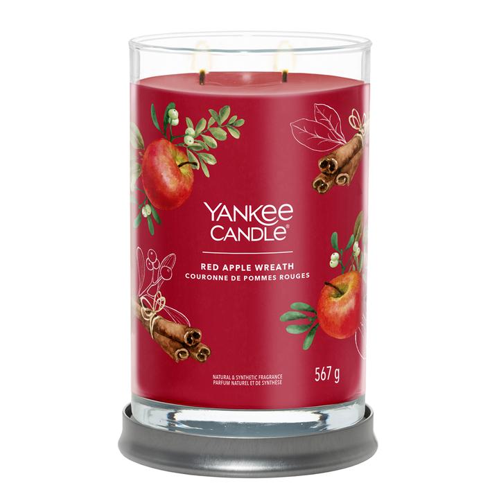 Actual product image Yankee Candle Red Apple Wreath Signature Large Tumbler Scented Candle