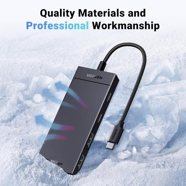 Produktbild Ugreen USB-C hub to 2x USB-C / 2x USB-A - Black (USB-C, 4 Ports)