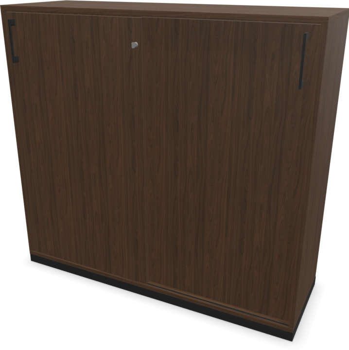 Walnut decor dark with structure, Black