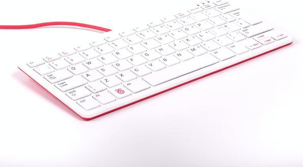 Actual product image Raspberry Pi Official WHITE keyboard for QWERTZ (DE) (DE, Cable)