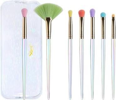 Image du produit NoName Set de sept pinceaux de maquillage pour les yeux dans un sac cosmétique T318 (Sourcils)