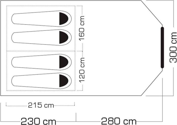 Produktbild Trevolution Ambiente Lounge (Tunnelzelt, 11 kg, 4 Personen)