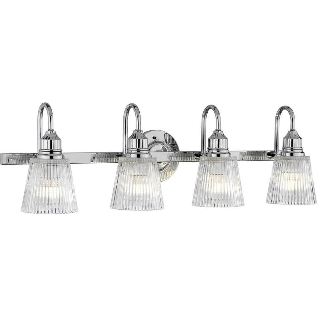 Elstead Lighting, Wandleuchte + Deckenleuchte, Addison LED Wandleuchte G9 4-fach Poliertes Chrom Klar IP44 (1200 lm, G9)