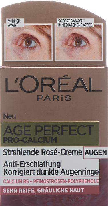 Actual product image L'Oréal Paris Age Perfect Pro-Calcium (Eye Care Cream, 15 ml, Day + Night)