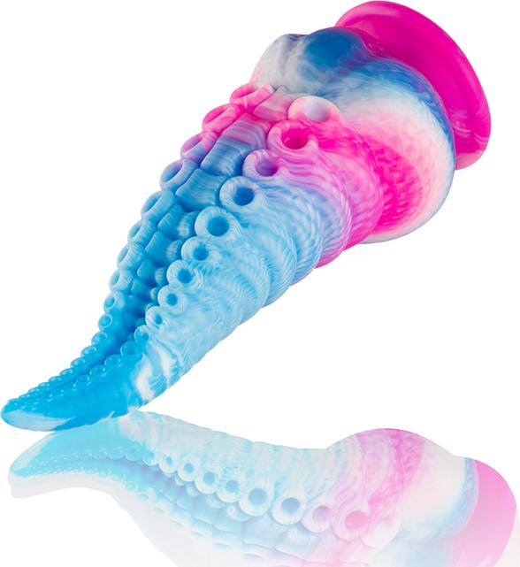 Actual product image Epic Scylla Blue Tentacle Dildo, Small Size
