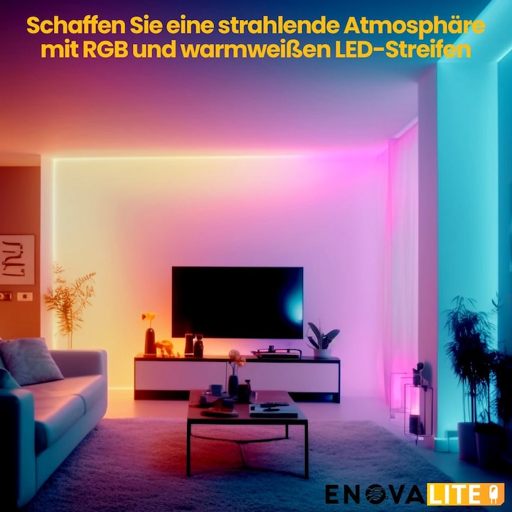 Actual product image Enovalite LED strips (Warm white, 500 cm, Indoor, Outdoor)