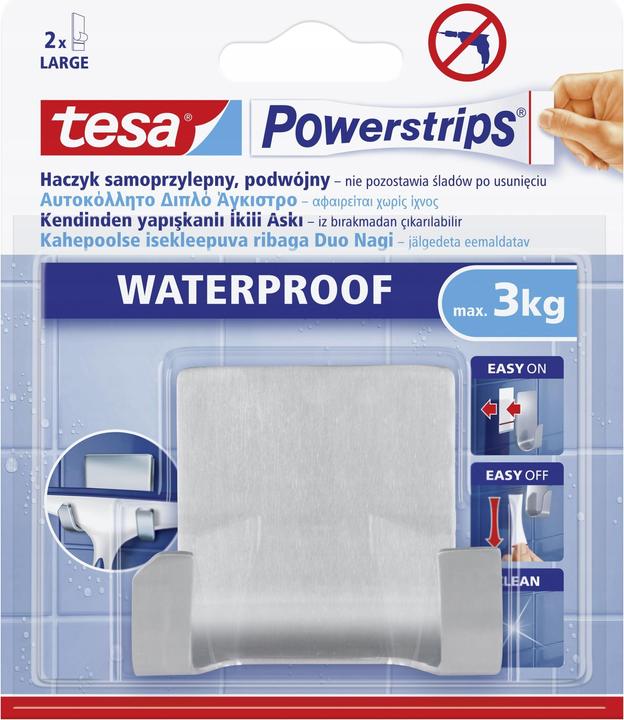 Image du produit tesa Powerstrips Waterpr.Duo Hook Metal