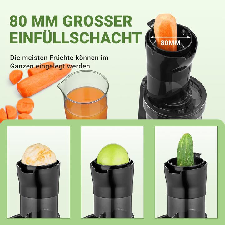 Actual product image Amzchef Ganzfrucht Slow Juicer