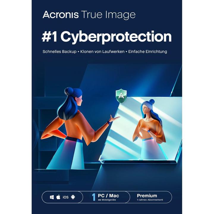 Produktbild Acronis Cyber Protect Home Office Premium ESD, Subscr. 1y, 1 PC (1 User, 12 Monate)