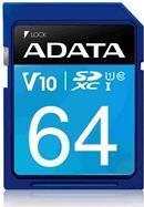 Actual product image Adata SDXC Card 64GB,, Premier UHS-I C10 (64 GB, SDXC, U1, UHS-I)
