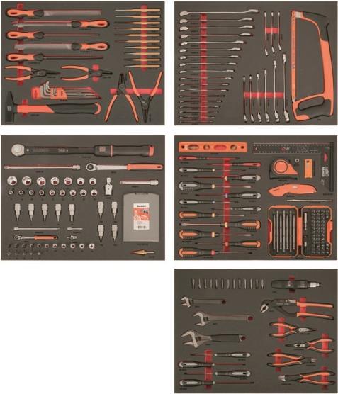 Actual product image Bahco Tool trolley with 6 drawers and cabinet, equipped with 237 tools (1475KXL6CBFF1SD).