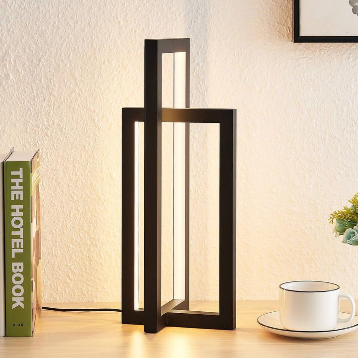 Actual product image Lucande Hylda LED table lamp Black (300 lm)
