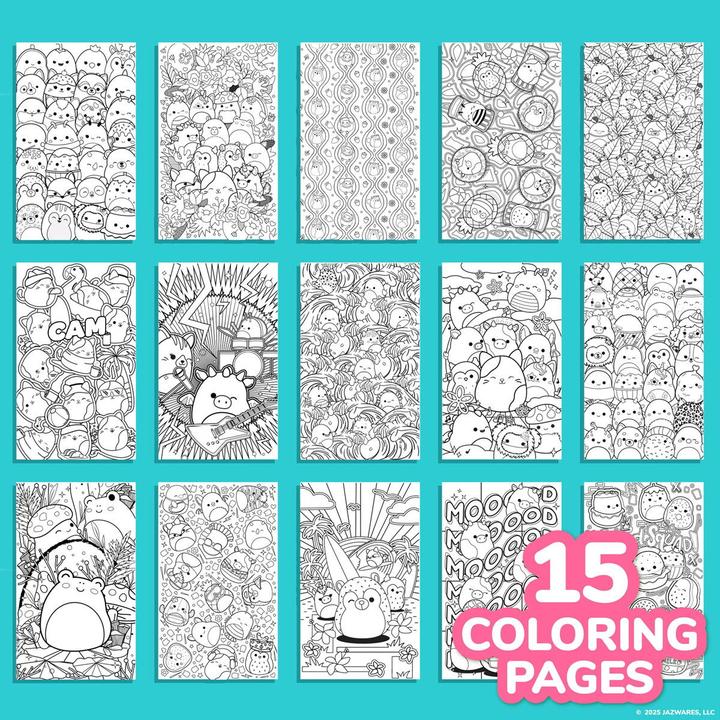Produktbild Squishmallows Color And Sketch Book