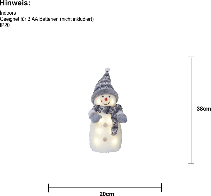 Immagine prodotto Star Trading Pupazzo di neve a LED