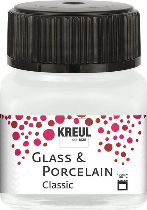 Kreul Glass & Porcelain Classic 20ml blanc crème (Blanc crème, 20 ml)