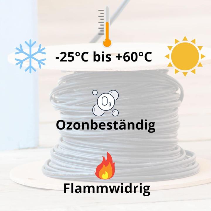 Image du produit Lapp 10 mètres 1600205 H05RR-F 2x1,5 mm² Câble en caoutchouc flexible sans conducteur de protection I (10 m)