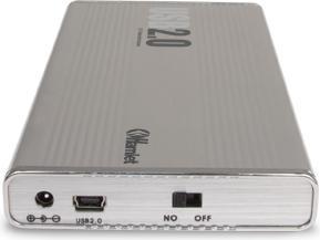 Actual product image Hamlet USB 2.0 External hard disk box for IDE/Sata 2.5" hard disks (2.5")