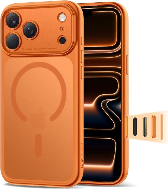 Immagine prodotto 4Kom Tech-Protect Magpeak Magsafe CC Case for iPhone 17 Pro Max - Orange (Apple iPhone 17 Pro Max)