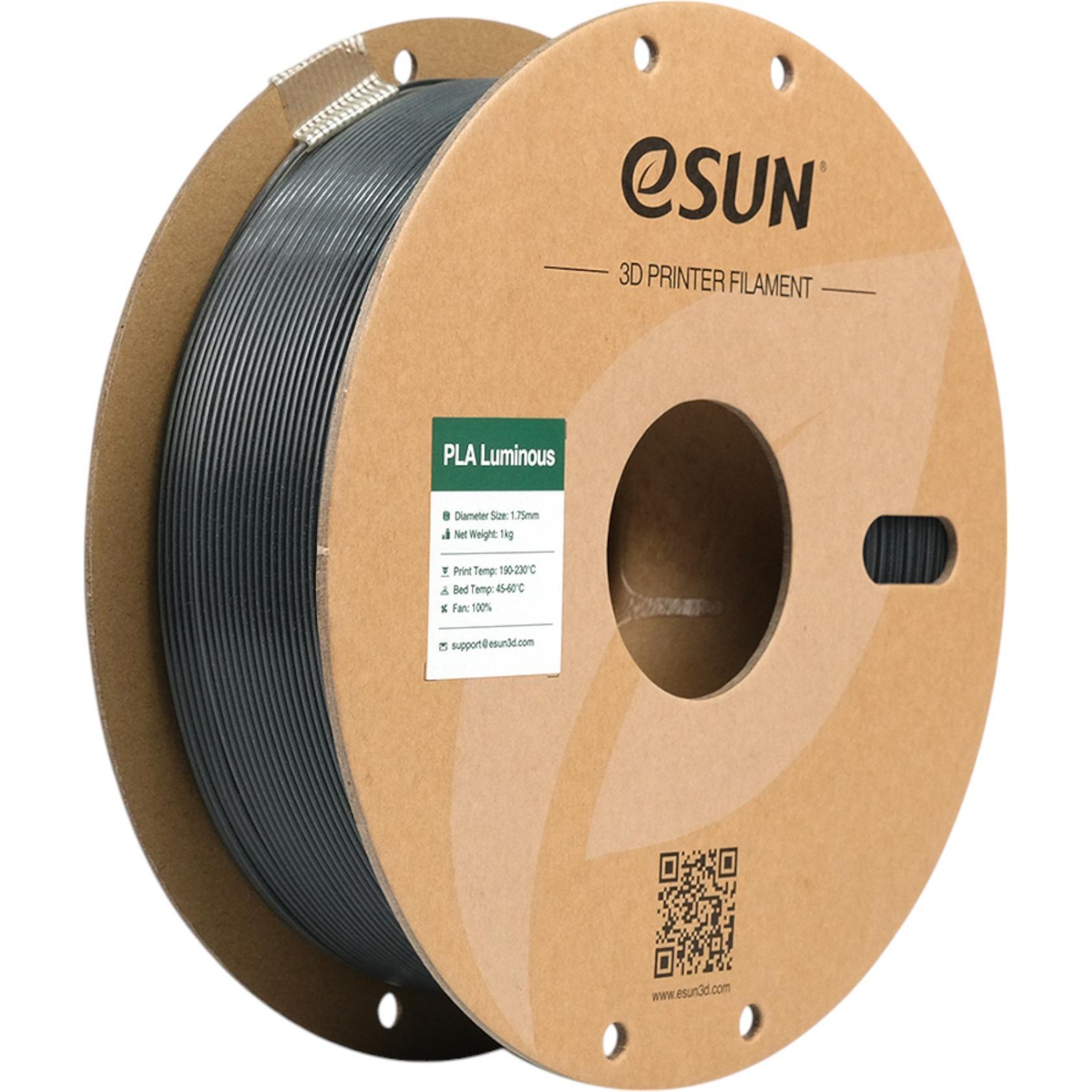 eSUN EPLA-LUMINOUS 1,75mm GREEN 1kg (PLA, 1.75 mm, 1000 g, Grün), 3D Filament, Grün