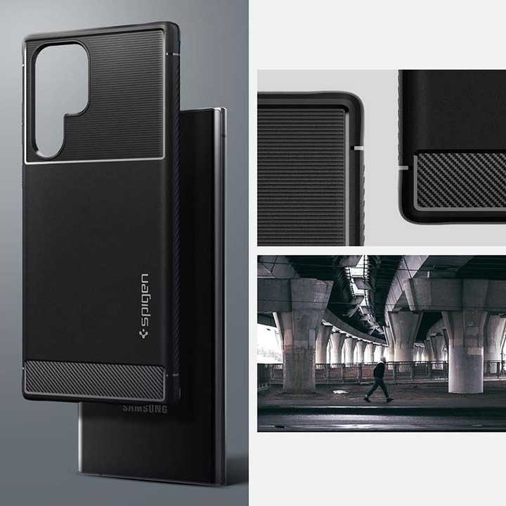 Actual product image Spigen Rugged Armor (Samsung Galaxy S22 Ultra (5G))