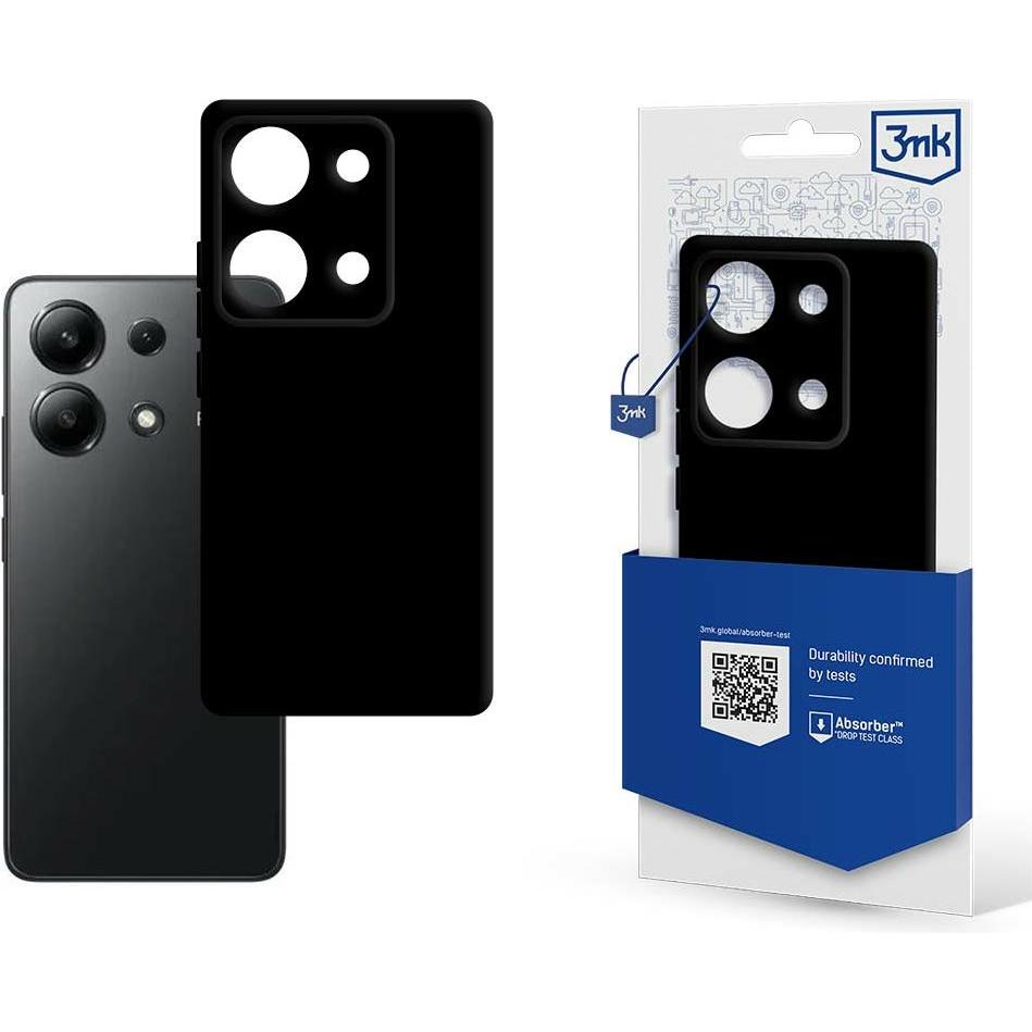 3Mk Nero Custodia Opaca Per Xiaomi Redmi Note 13 (Xiaomi Redmi Note 13), Cover Smartphone,